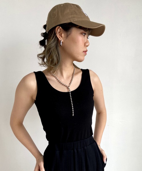 Lull(ルル)の「【Lull / ルル】2wayリブタンクトップ(タンクトップ・レディース・ベージュ/ブラック/ホワイト・ONESIZE)」の16枚目の写真