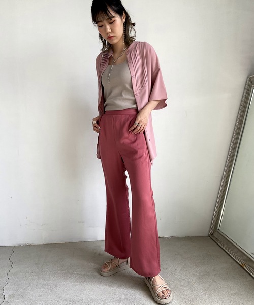 Lull(ルル)の「【Lull / ルル】2wayリブタンクトップ(タンクトップ・レディース・ベージュ/ブラック/ホワイト・ONESIZE)」の4枚目の写真