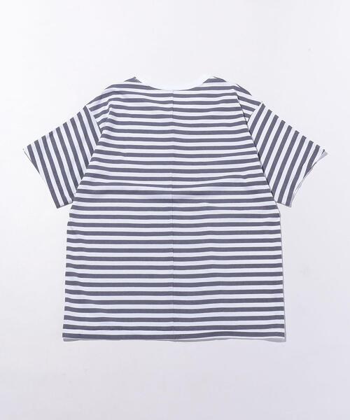 ETHOS(エトス)の「<ETHOS(エトス)> ETC BORDER/Tシャツ(Tシャツ/カットソー・メンズ・ベージュ/ダークグレー・MEDIUM/LARGE)」の5枚目の写真