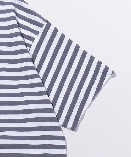 ETHOS(エトス)の「<ETHOS(エトス)> ETC BORDER/Tシャツ(Tシャツ/カットソー・メンズ・ベージュ/ダークグレー・MEDIUM/LARGE)」の3枚目の写真