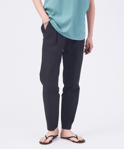 qualite(カリテ)の「【セットアップ対応】コットンリネン2WAYストレッチタックパンツ(その他パンツ・レディース・オレンジ/ベージュ/ブラック/ブルー・38/36/40/34)」の2枚目の写真