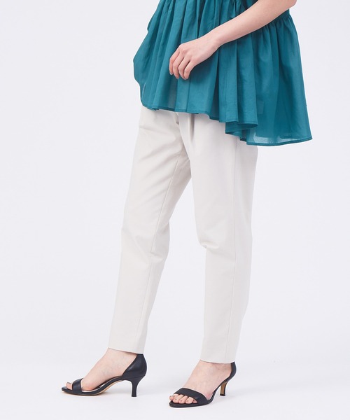 qualite(カリテ)の「【セットアップ対応】コットンリネン2WAYストレッチタックパンツ(その他パンツ・レディース・オレンジ/ベージュ/ブラック/ブルー・38/36/40/34)」の8枚目の写真