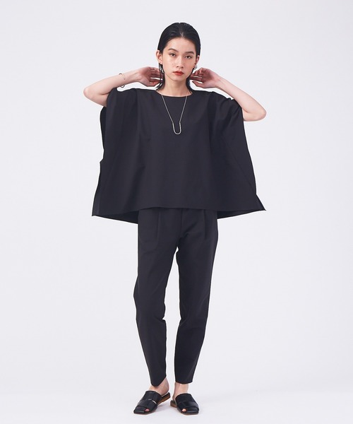 qualite(カリテ)の「【セットアップ対応】コットンリネン2WAYストレッチタックパンツ(その他パンツ・レディース・オレンジ/ベージュ/ブラック/ブルー・38/36/40/34)」の10枚目の写真