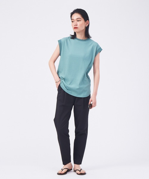 qualite(カリテ)の「【セットアップ対応】コットンリネン2WAYストレッチタックパンツ(その他パンツ・レディース・オレンジ/ベージュ/ブラック/ブルー・38/36/40/34)」の11枚目の写真