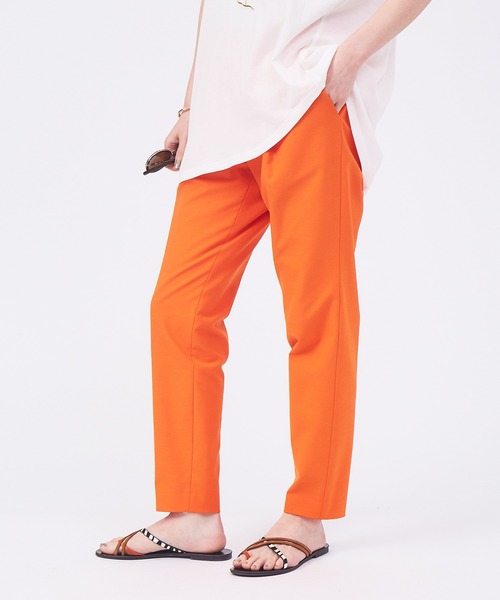 qualite(カリテ)の「【セットアップ対応】コットンリネン2WAYストレッチタックパンツ(その他パンツ・レディース・オレンジ/ベージュ/ブラック/ブルー・38/36/40/34)」の12枚目の写真