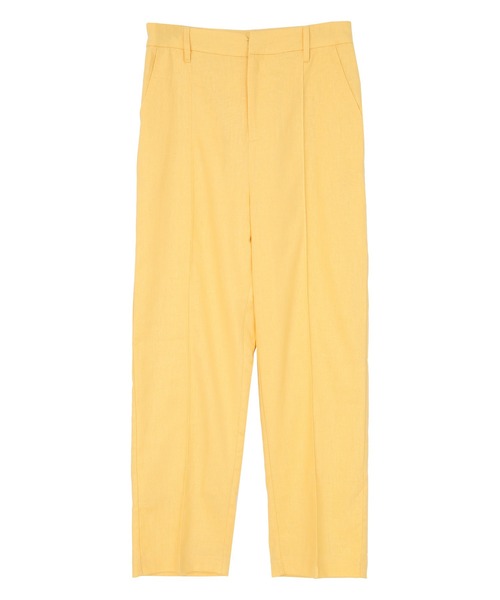 UR'S(ユアーズ)の「麻混カラーセミワイドパンツ(その他パンツ・レディース・イエロー/ピンク/グリーン・S/M/L)」の6枚目の写真