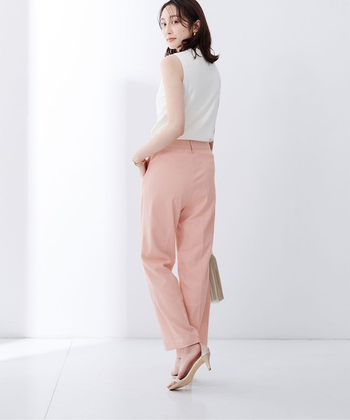 UR'S(ユアーズ)の「麻混カラーセミワイドパンツ(その他パンツ・レディース・イエロー/ピンク/グリーン・S/M/L)」の19枚目の写真