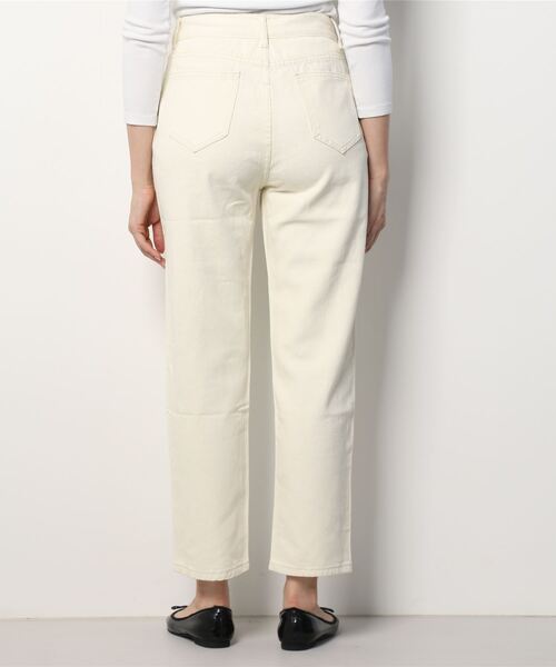 MAISON BREEZE（メゾンブリーズ）の「【MAISON BREEZE】リラックステーパードかつらぎパンツ（チノパンツ・レディース・ホワイト・LARGE/MEDIUM/SMALL）」の2枚目の写真