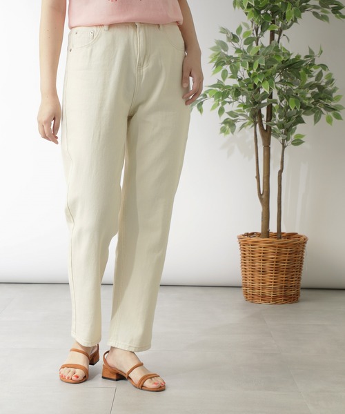 MAISON BREEZE（メゾンブリーズ）の「【MAISON BREEZE】リラックステーパードかつらぎパンツ（チノパンツ・レディース・ホワイト・LARGE/MEDIUM/SMALL）」の9枚目の写真