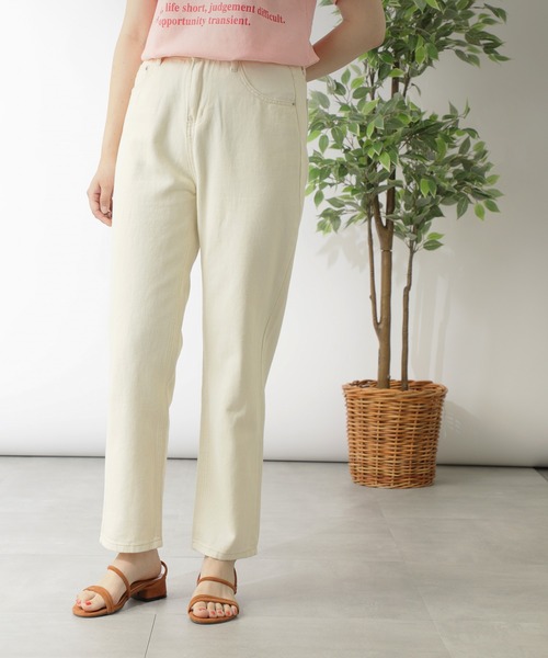 MAISON BREEZE（メゾンブリーズ）の「【MAISON BREEZE】リラックステーパードかつらぎパンツ（チノパンツ・レディース・ホワイト・LARGE/MEDIUM/SMALL）」の12枚目の写真