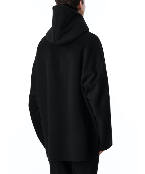 ATTACHMENT（アタッチメント）の「W/Ca DOUBLE FACE BEAVER CLOTH HOODED PARKA COAT（ダッフルコート・メンズ・ブラック/ダークベージュ・1/2/3）」の5枚目の写真