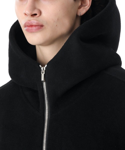 ATTACHMENT（アタッチメント）の「W/Ca DOUBLE FACE BEAVER CLOTH HOODED PARKA COAT（ダッフルコート・メンズ・ブラック/ダークベージュ・1/2/3）」の6枚目の写真