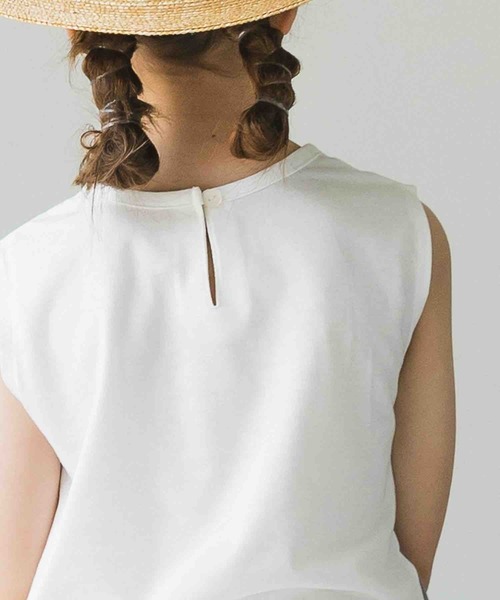 pairmanon（ペアマノン）の「キャミドッキングレースブラウス 無地 ガールズ（シャツ/ブラウス・キッズ・ブラック/モカ/ラベンダー・100/110/120/90/140/150/130）」の6枚目の写真