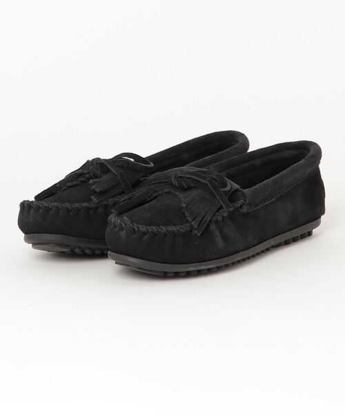 Minnetonka（ミネトンカ）の「MINNETONKA(ミネトンカ) KILTY SUEDE MOC/キルティー スエード モカシン /MN403（モカシン/デッキシューズ・レディース・ブラック/ダークブラウン/ブラウン/グレー/サンドベージュ/タン・8/6.5/7.5/6/7/5.5）」の2枚目の写真