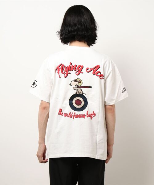 セール Lowblow Knuckle ローブローナックル Peanuts Flying Ace Tシャツ M2 Tシャツ カットソー Peanuts ピーナッツ のファッション通販 Zozotown