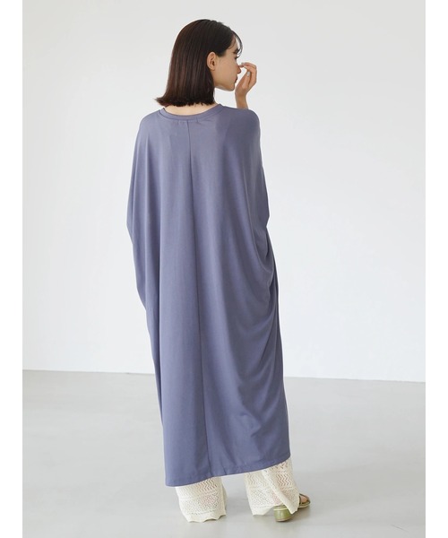 AMERICAN HOLIC（アメリカンホリック）の「フレンチスリーブカットワンピース ＊●（ワンピース・レディース・ブルー/グレイッシュベージュ/チャコールグレー・M/L）」の10枚目の写真