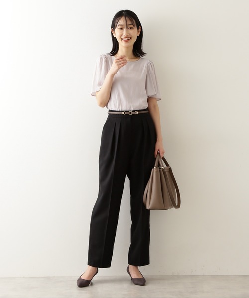 NATURAL BEAUTY BASIC（ナチュラルビューティーベーシック）の「エッグシルエットパンツ（その他パンツ・レディース・ブラック/ブラウン/ラベンダー・SMALL/MEDIUM/X-SMALL）」の21枚目の写真