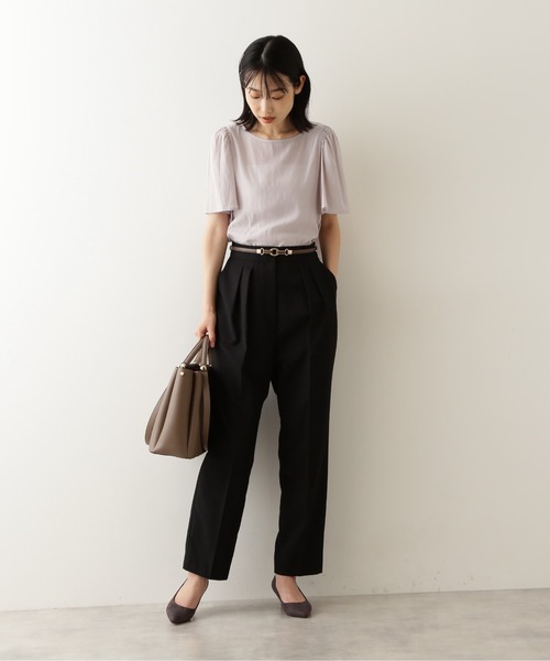 NATURAL BEAUTY BASIC（ナチュラルビューティーベーシック）の「エッグシルエットパンツ（その他パンツ・レディース・ブラック/ブラウン/ラベンダー・SMALL/MEDIUM/X-SMALL）」の22枚目の写真