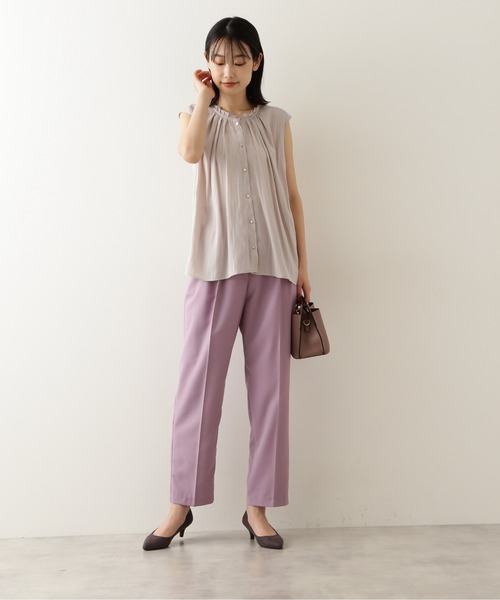 NATURAL BEAUTY BASIC（ナチュラルビューティーベーシック）の「エッグシルエットパンツ（その他パンツ・レディース・ブラック/ブラウン/ラベンダー・SMALL/MEDIUM/X-SMALL）」の11枚目の写真