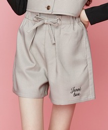 JENNI love | 千鳥柄ウエストリボンショーパン(その他パンツ)