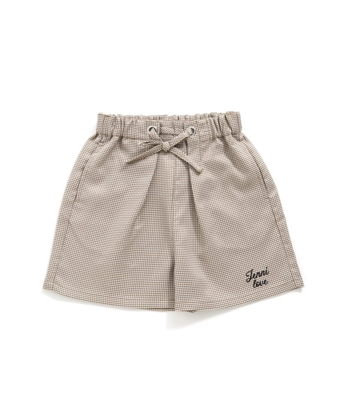 JENNI love（ジェニィラブ）の「千鳥柄ウエストリボンショーパン（その他パンツ・キッズ・サックスブルー/ベージュ/ブラック・130cm/140cm/150cm/160cm）」の9枚目の写真