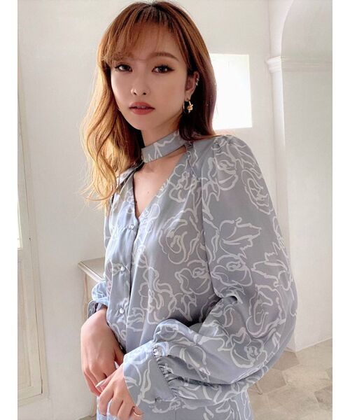 RESEXXY（リゼクシー）の「ニュアンスフラワーマーメイドスカート【セットアップ着用可能】（スカート・レディース・ベージュ/ブラウン/ブルー・FREE）」の13枚目の写真