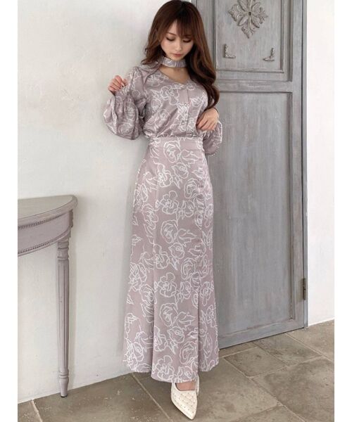 RESEXXY（リゼクシー）の「ニュアンスフラワーマーメイドスカート【セットアップ着用可能】（スカート・レディース・ベージュ/ブラウン/ブルー・FREE）」の16枚目の写真