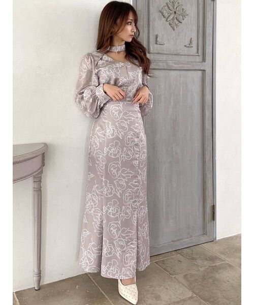 RESEXXY（リゼクシー）の「ニュアンスフラワーマーメイドスカート【セットアップ着用可能】（スカート・レディース・ベージュ/ブラウン/ブルー・FREE）」の17枚目の写真