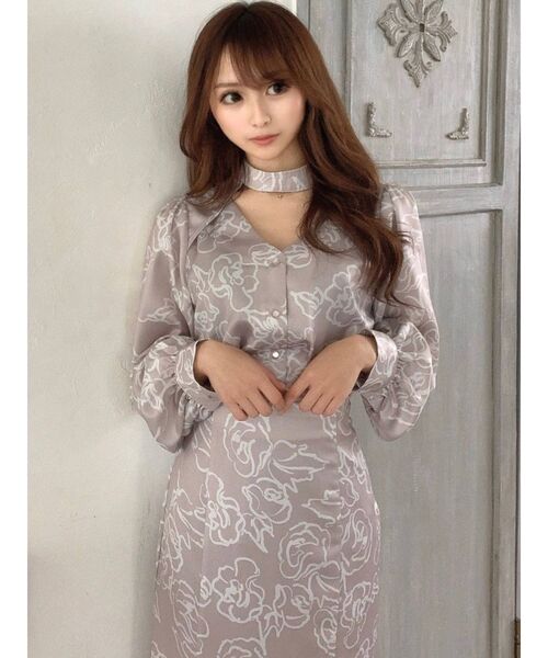 RESEXXY（リゼクシー）の「ニュアンスフラワーマーメイドスカート【セットアップ着用可能】（スカート・レディース・ベージュ/ブラウン/ブルー・FREE）」の20枚目の写真