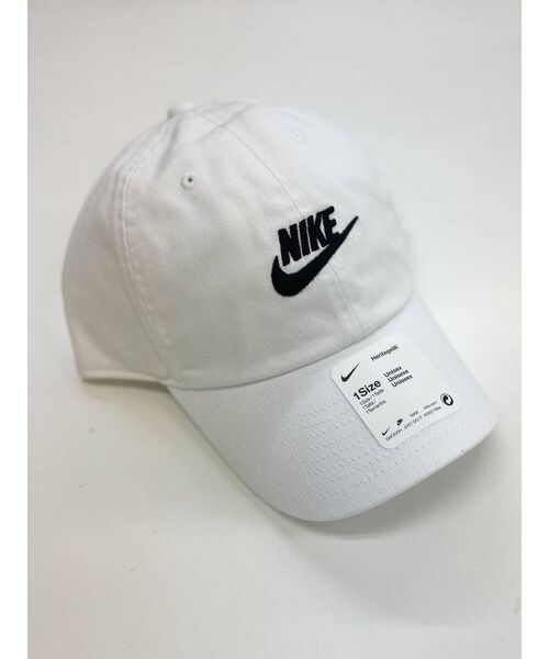 NIKE（ナイキ）の「ナイキ H86 フーチュラ ウォッシュド キャップ（その他雑貨・レディース・ブラック/ホワイト/レッド・FREE）」の6枚目の写真