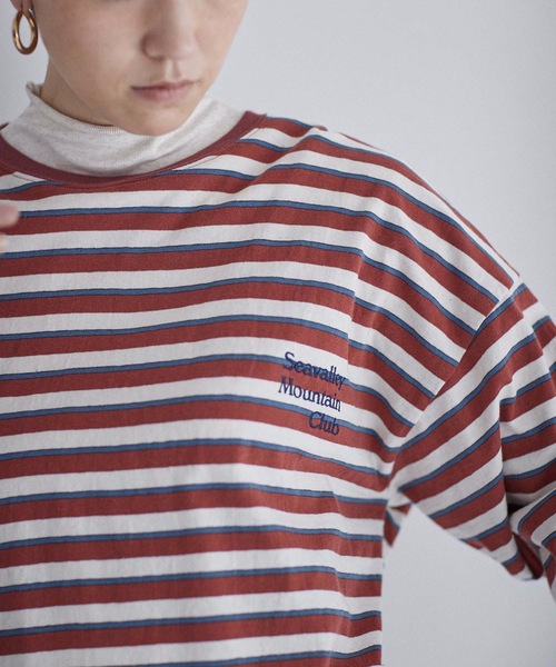 SEA（シー）の「Seavalley Mountain Club マルチボーダー 2XL L/S TEE