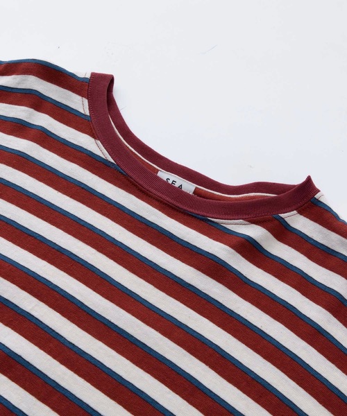SEA（シー）の「Seavalley Mountain Club マルチボーダー 2XL L/S TEE