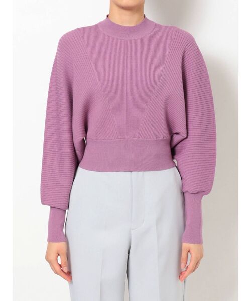 MERCURYDUO（マーキュリーデュオ）の「リブデザインコンパクトドルマンニット（ニット/セーター・レディース・オフホワイト/ブラック/ピンク/ベージュ・FREE）」の22枚目の写真