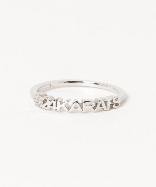 24karats（トゥウェンティーフォーカラッツ）の「Standard Logo Minimal Ring（リング・メンズ・ゴールド/シルバー・9号）」の2枚目の写真