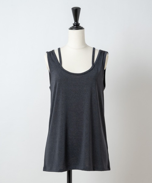 Rewde(ルゥデ)の「【ドラマ着用】タンクトップ(1R15-07194)(タンクトップ・レディース・ブラック/ベージュ/パープル/グレー系1・M)」の16枚目の写真