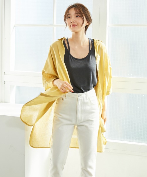 Rewde(ルゥデ)の「【ドラマ着用】タンクトップ(1R15-07194)(タンクトップ・レディース・ブラック/ベージュ/パープル/グレー系1・M)」の8枚目の写真