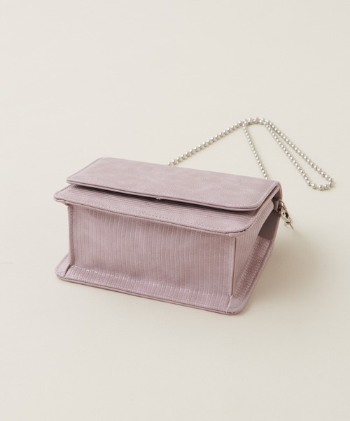 natural couture(ナチュラルクチュール)の「ボールチェーンミニショルダーバッグ(ショルダーバッグ・レディース・ブラウン/ピンク/その他1/その他2・FREE)」の6枚目の写真