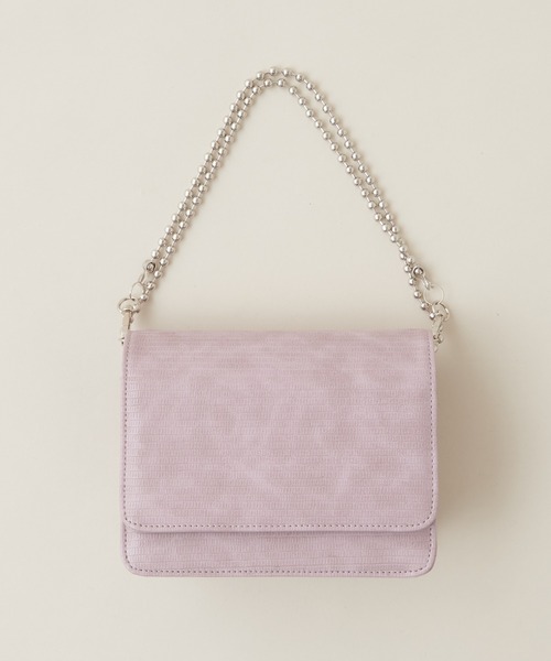 natural couture(ナチュラルクチュール)の「ボールチェーンミニショルダーバッグ(ショルダーバッグ・レディース・ブラウン/ピンク/その他1/その他2・FREE)」の14枚目の写真