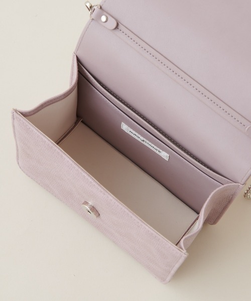 natural couture(ナチュラルクチュール)の「ボールチェーンミニショルダーバッグ(ショルダーバッグ・レディース・ブラウン/ピンク/その他1/その他2・FREE)」の8枚目の写真