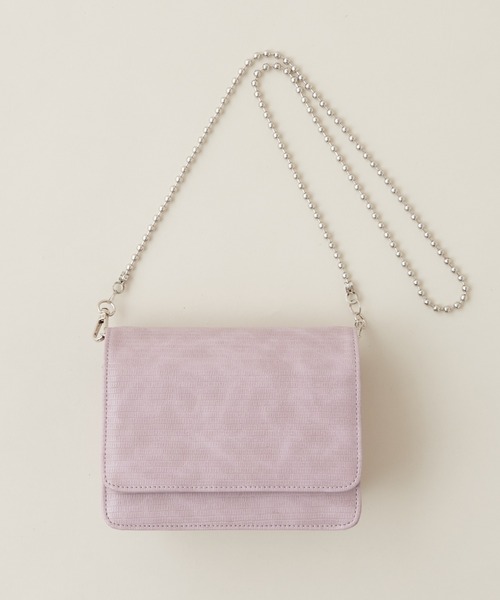 natural couture(ナチュラルクチュール)の「ボールチェーンミニショルダーバッグ(ショルダーバッグ・レディース・ブラウン/ピンク/その他1/その他2・FREE)」の18枚目の写真