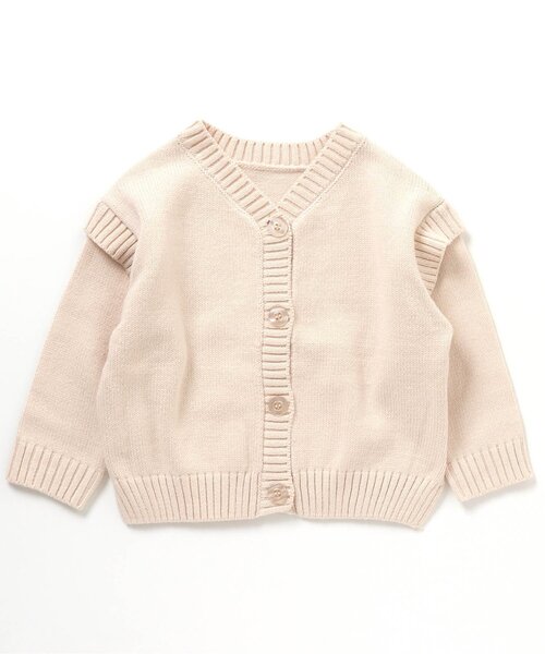 apres les cours（アプレレクール）の「2WAYゆったりニットカーディガン（カーディガン/ボレロ・キッズ・ラベンダー/アイボリー・130/110/90/140）」の8枚目の写真