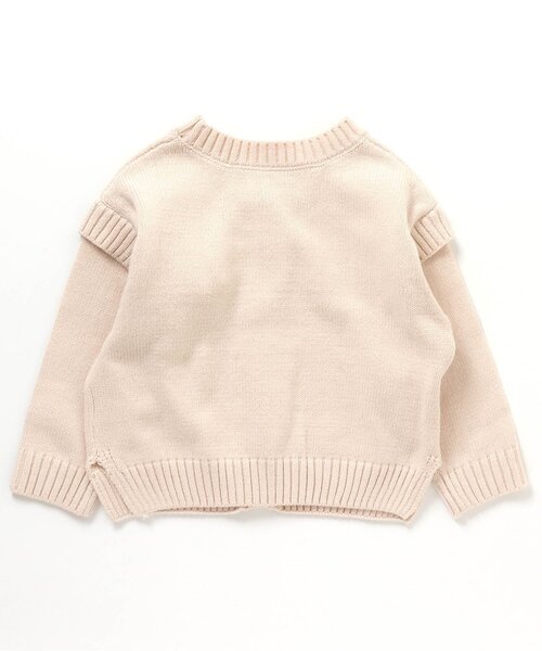 apres les cours（アプレレクール）の「2WAYゆったりニットカーディガン（カーディガン/ボレロ・キッズ・ラベンダー/アイボリー・130/110/90/140）」の9枚目の写真