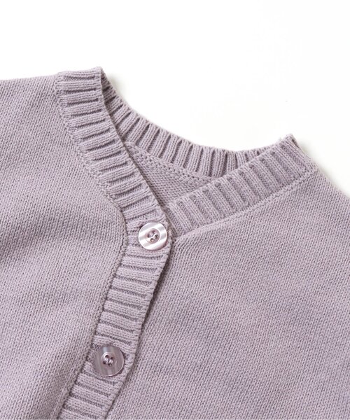 apres les cours（アプレレクール）の「2WAYゆったりニットカーディガン（カーディガン/ボレロ・キッズ・ラベンダー/アイボリー・130/110/90/140）」の11枚目の写真