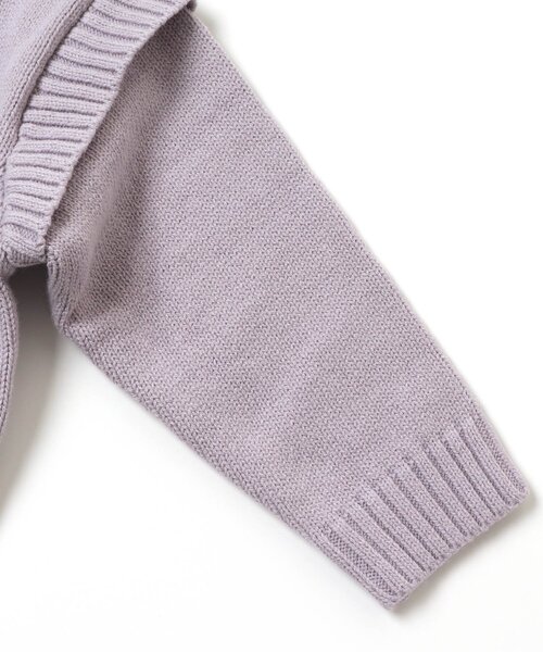 apres les cours（アプレレクール）の「2WAYゆったりニットカーディガン（カーディガン/ボレロ・キッズ・ラベンダー/アイボリー・130/110/90/140）」の14枚目の写真