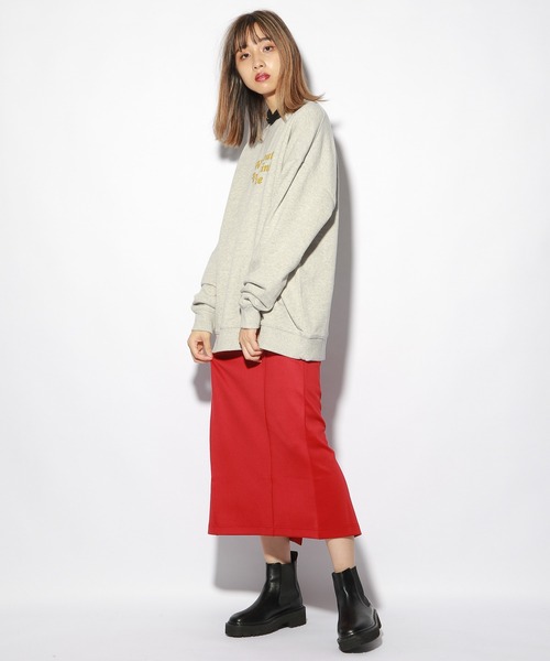 PBLIM（ページボーイリム）の「【PAGEBOYLIM】カラーロゴスウェット（Tシャツ/カットソー・レディース・グレー/ブラウン・MEDIUM/LARGE）」の9枚目の写真