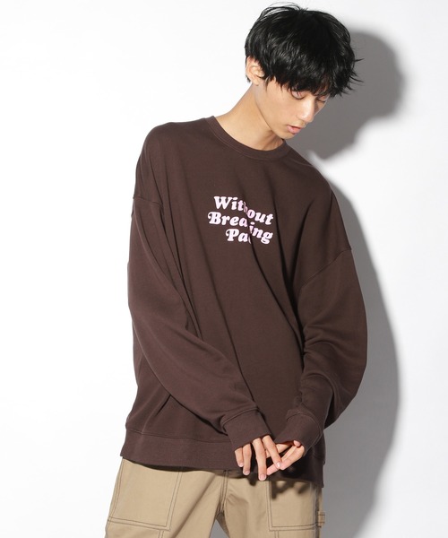 PBLIM（ページボーイリム）の「【PAGEBOYLIM】カラーロゴスウェット（Tシャツ/カットソー・レディース・グレー/ブラウン・MEDIUM/LARGE）」の15枚目の写真