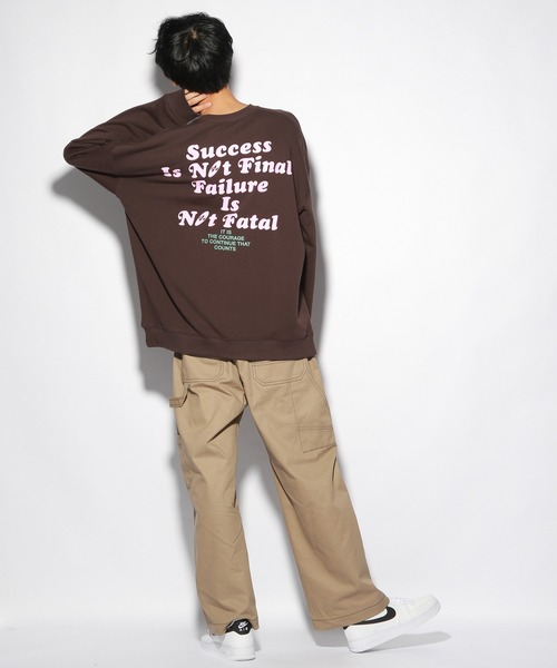 PBLIM（ページボーイリム）の「【PAGEBOYLIM】カラーロゴスウェット（Tシャツ/カットソー・レディース・グレー/ブラウン・MEDIUM/LARGE）」の17枚目の写真