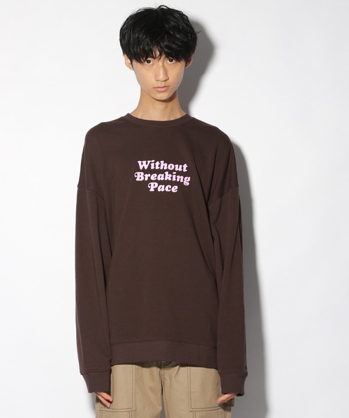 PBLIM（ページボーイリム）の「【PAGEBOYLIM】カラーロゴスウェット（Tシャツ/カットソー・レディース・グレー/ブラウン・MEDIUM/LARGE）」の18枚目の写真