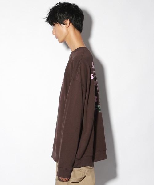 PBLIM（ページボーイリム）の「【PAGEBOYLIM】カラーロゴスウェット（Tシャツ/カットソー・レディース・グレー/ブラウン・MEDIUM/LARGE）」の19枚目の写真