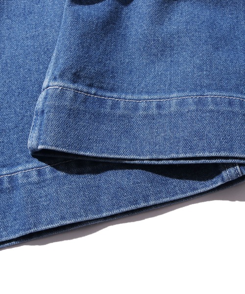 Wrangler(ラングラー)の「WRANGLER/ラングラー FLARE OVERALLS ワンポイント ブランドロゴ オーバーオール フレア(サロペット/オーバーオール・メンズ・アイボリー/ライトブルー・XS/S/M)」の8枚目の写真